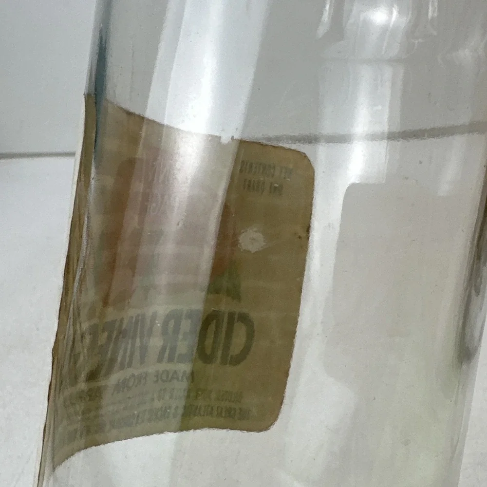 Vintage Ann Page Cider Vinegar Glass Bottle Great Atlantic Pacific Tea New York